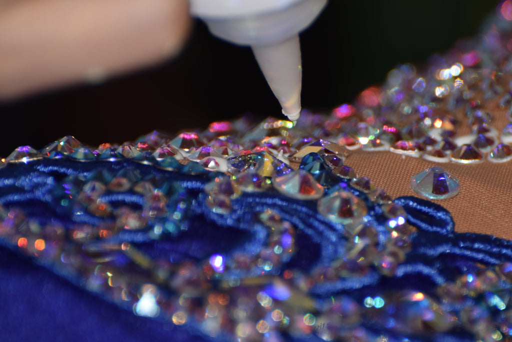 How to Use Crystals and Embellishments to Make Your Ballroom Dance Costume Shine