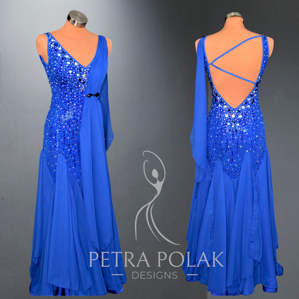 Custom Dress - Royal blue Smooth