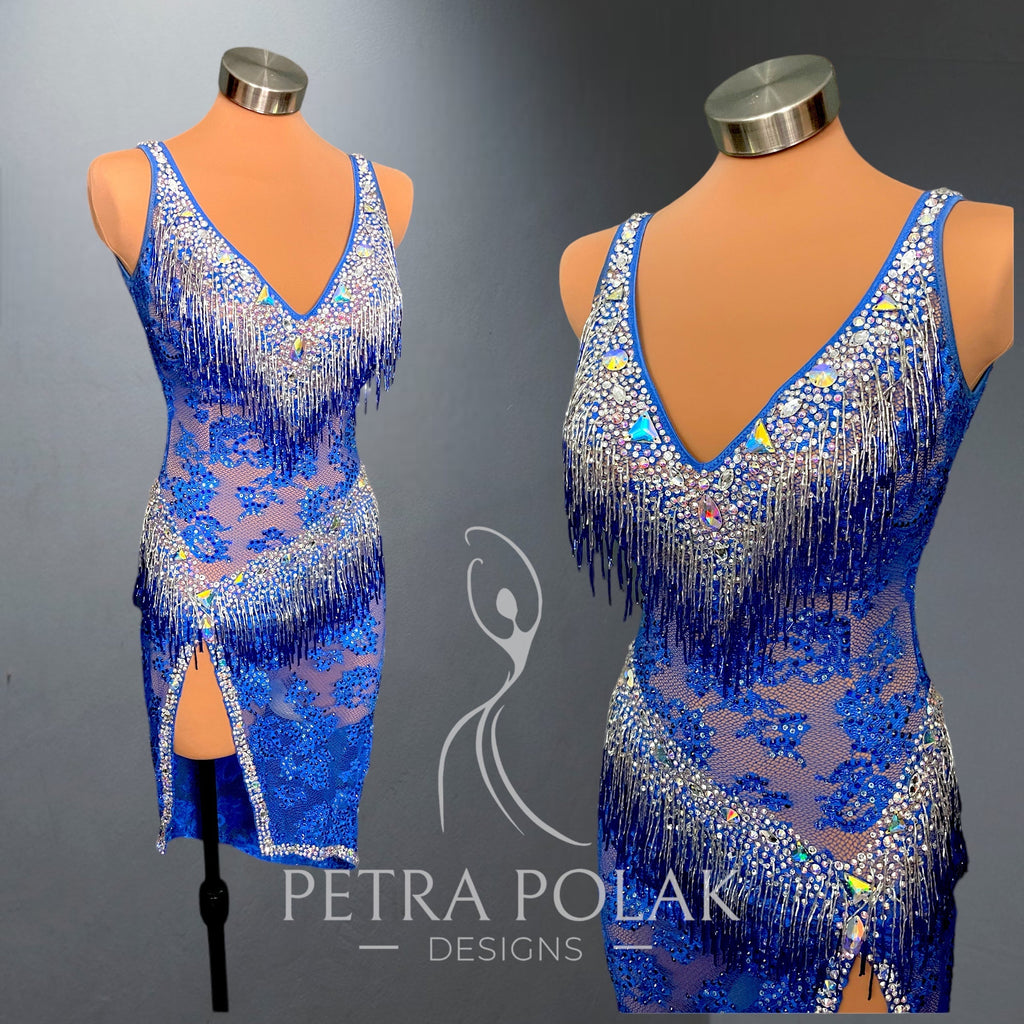 Custom Dress - Royal Blue Latin
