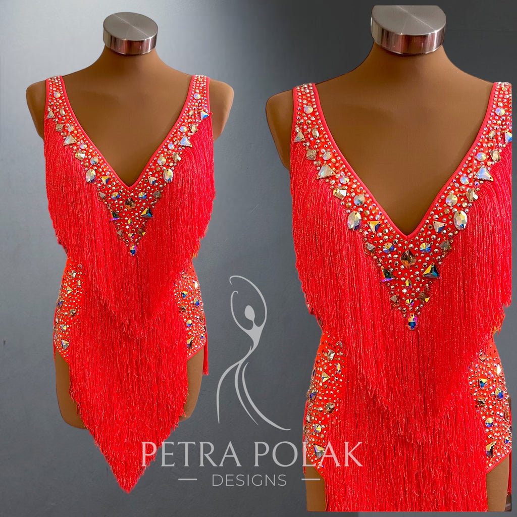 Custom Dress - Bright Red