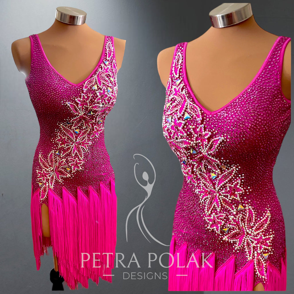 Custom dress - Fuchsia flower Latin