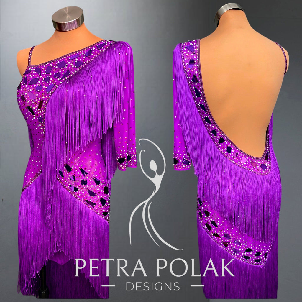 Custom dress - Magenta Latin