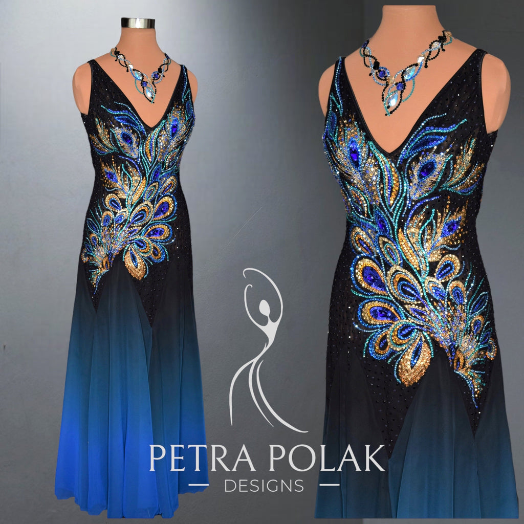 Custom Dress- Peacock Smooth