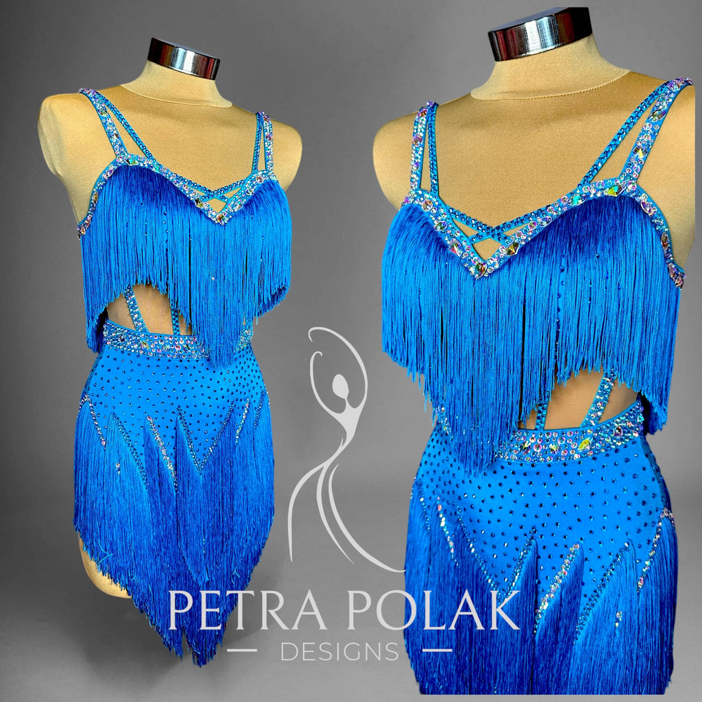 Custom Dress - Blue Latin