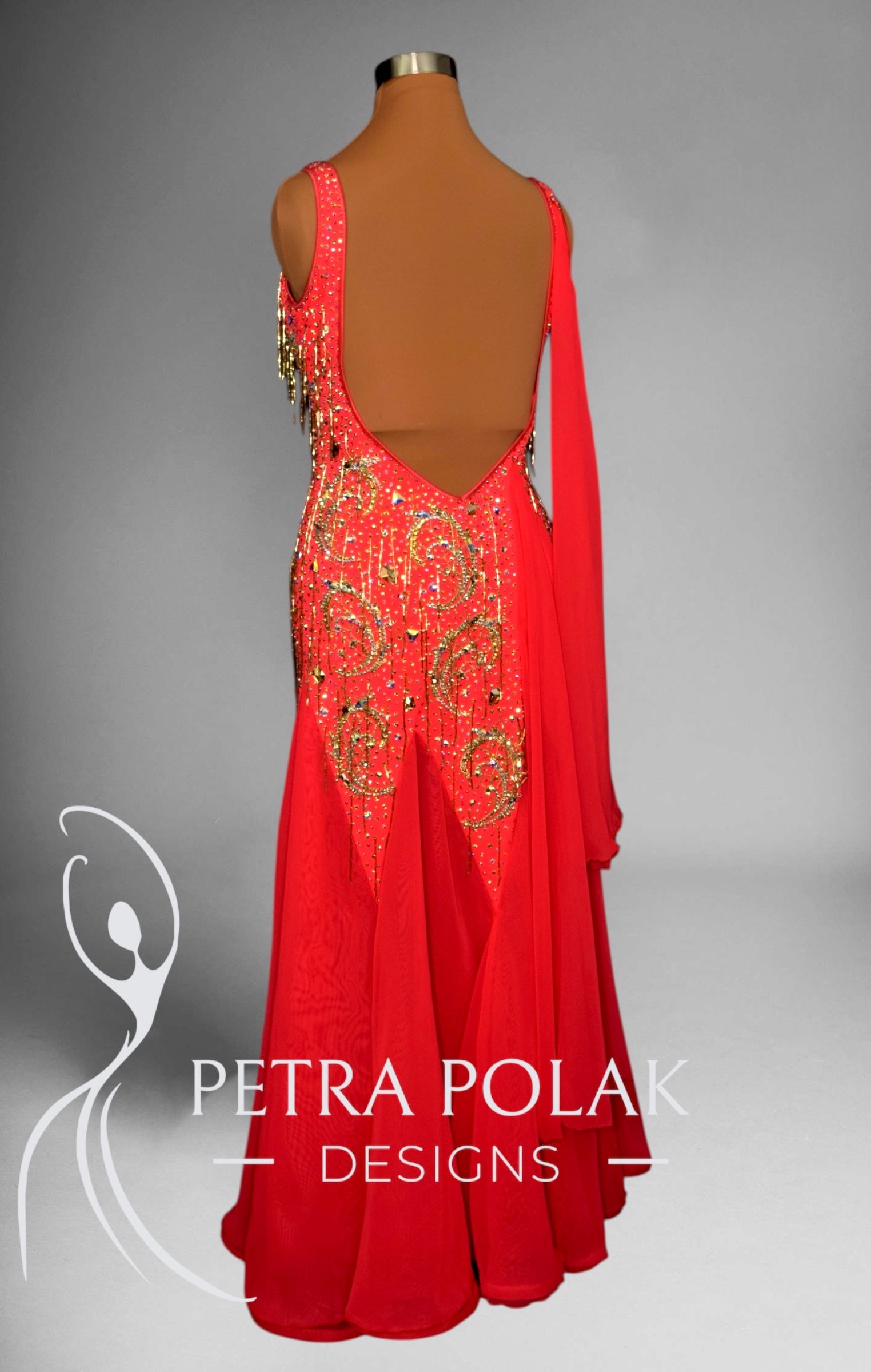 Hot Red Smooth Dance Sport Dress SM- 2019