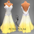Gradient Yellow Standard Dance Sport Dress STT- 1231