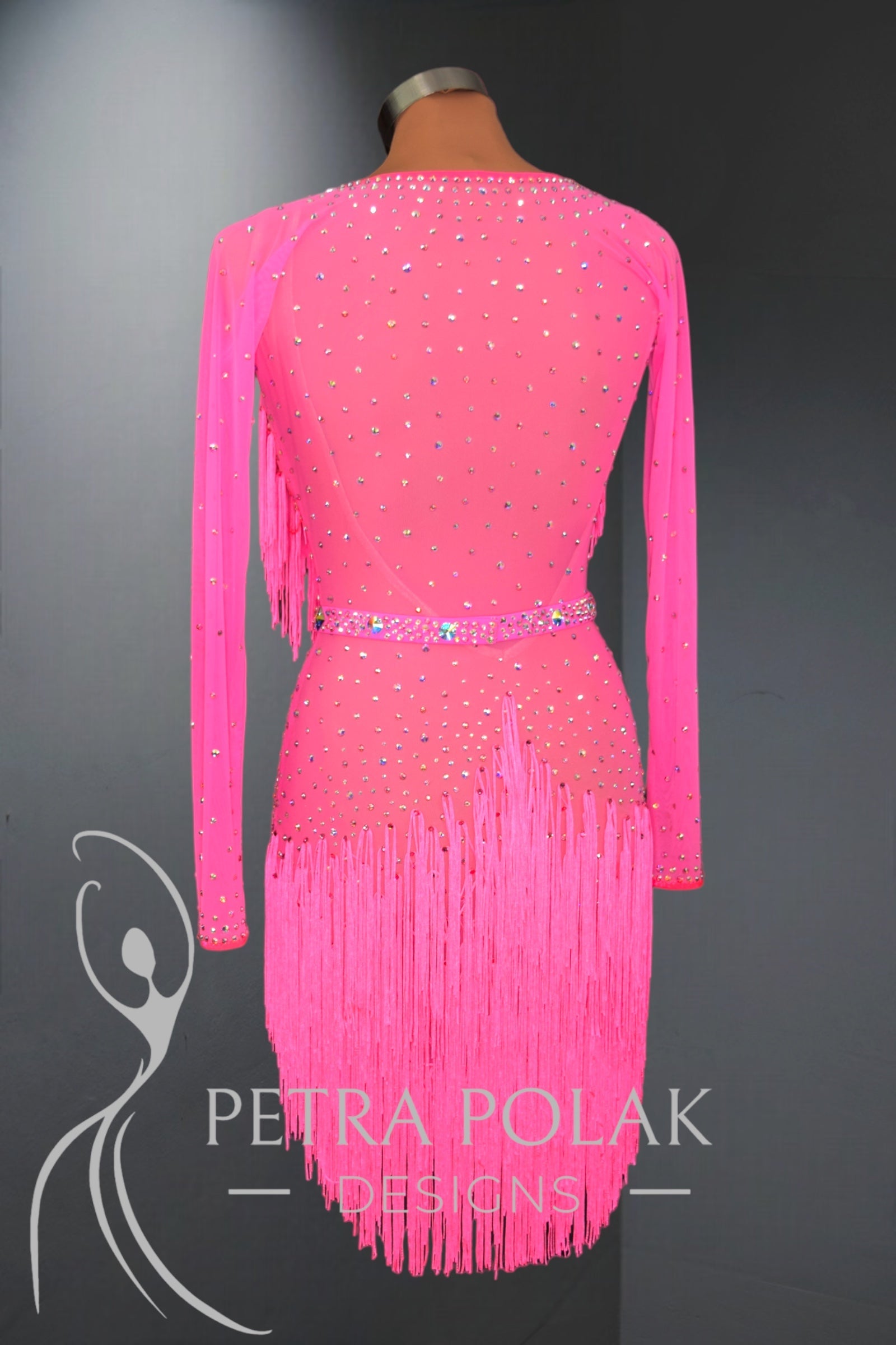 Pink Latin Rhythm Dance Sport Dress LAT- 1060