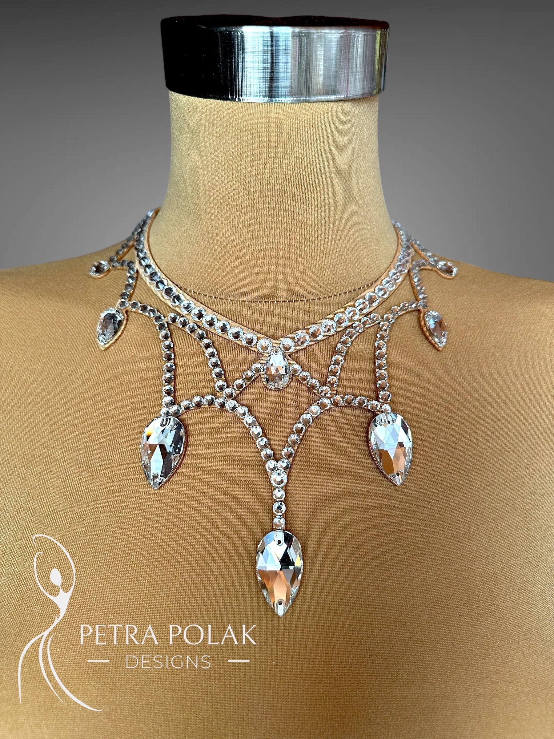 Astrid Dance Sport Necklace Clear Crystal