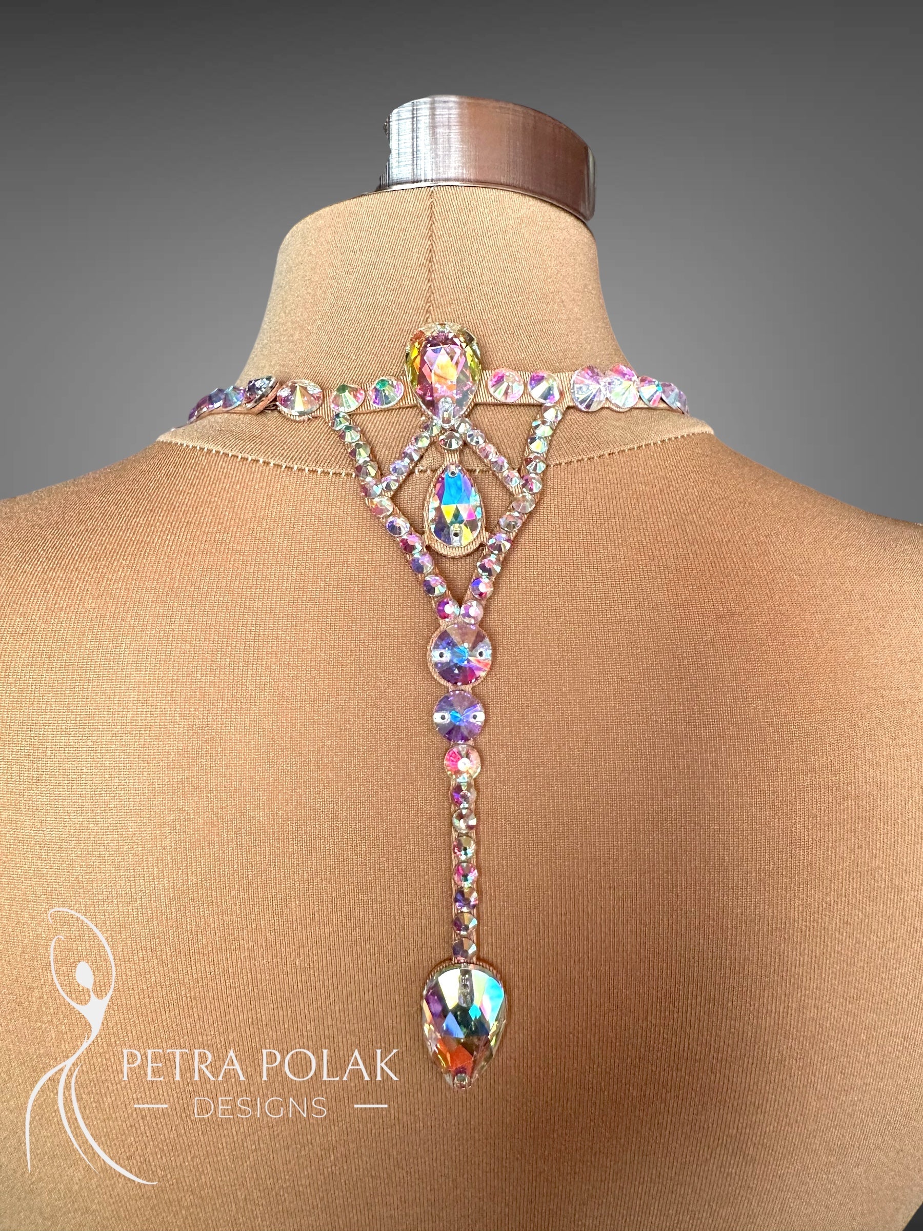 Astrid Dance Sport Necklace AB Crystal